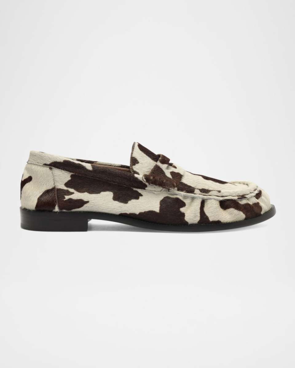 Tyche Calf Hair Penny Loafers